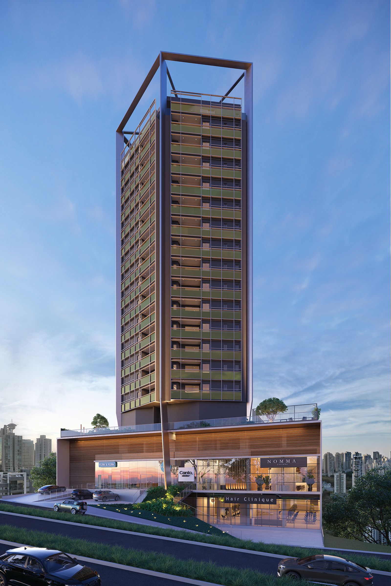 Fachada edifício Mirá